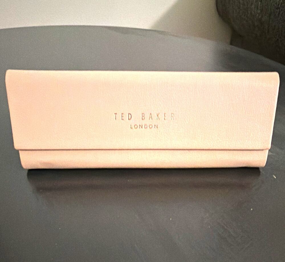Ted Baker London Women’s Pink Hard Foldable Glasses Case, Floral Theme